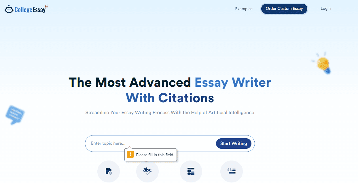 CollegeEssay.org essay writing tool.