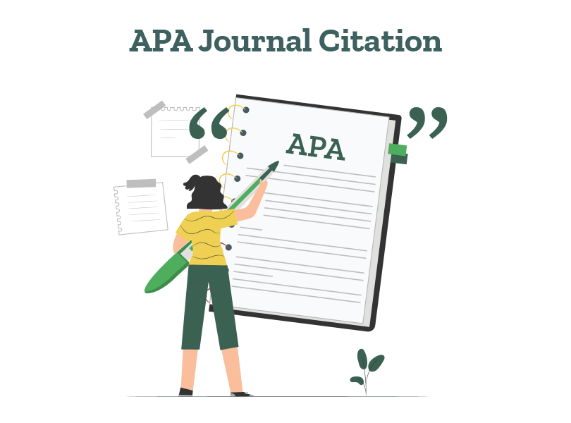 A student is writing an APA journal citation.