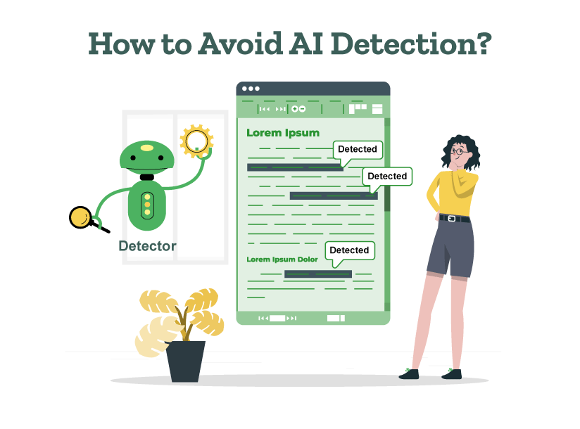 A student is wondering about how to avoid AI detection.