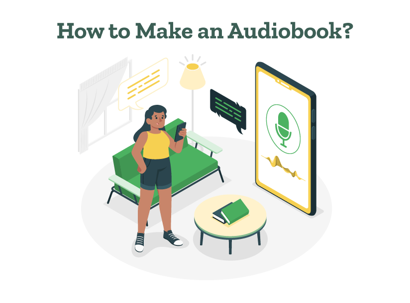 An Author is thinking about how to make an audiobook.