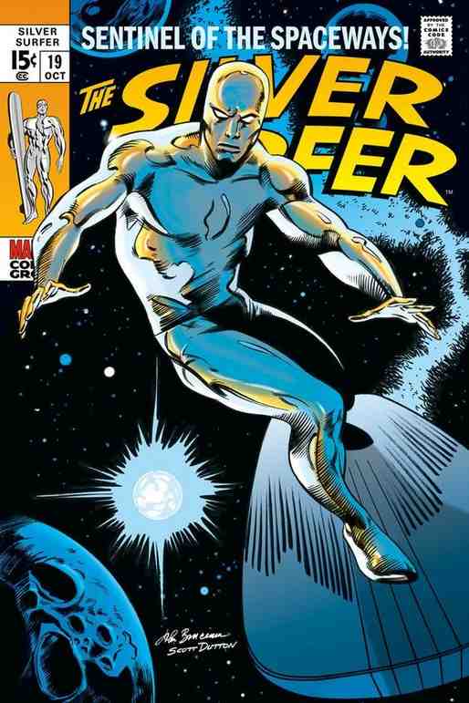 The Silver Surfer No. 19 comic book cover.