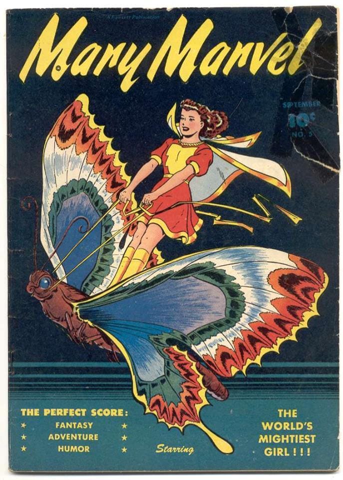 Mary Marvel comic book cover.