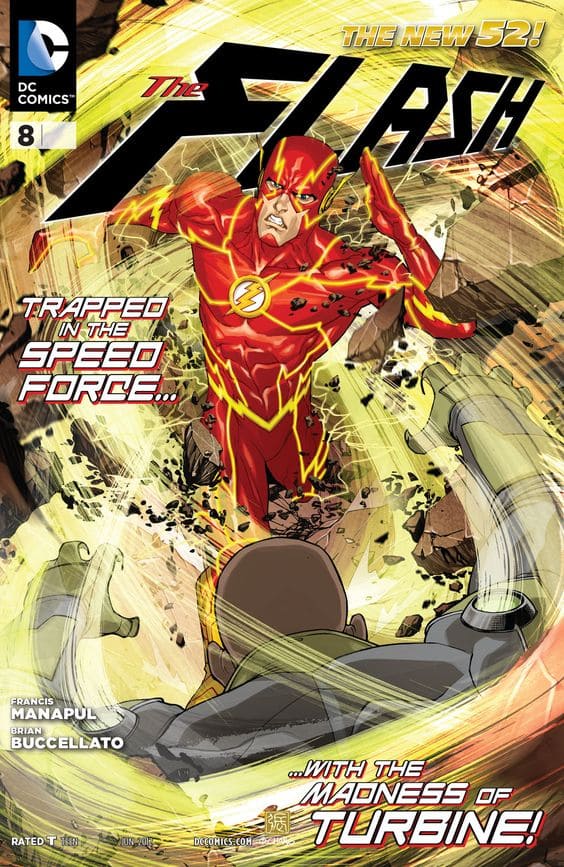 The Flash  #8 comic book cover.