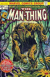 Man-Thing (1974) #1 comic book cover.