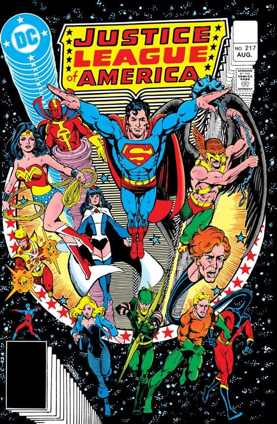 Justice League of America (1960-) #217 comic book cover.